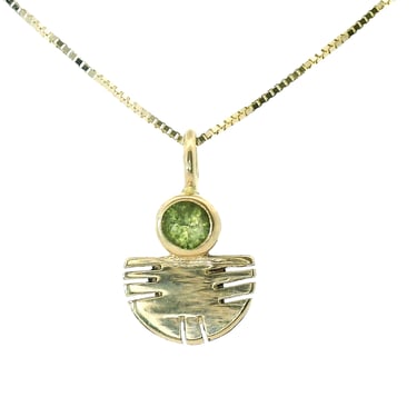 The Aquilla Necklace - Green Colorado Peridot