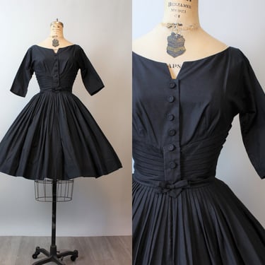 1950s TAILORED JUNIOR cotton dress xs | new spring 