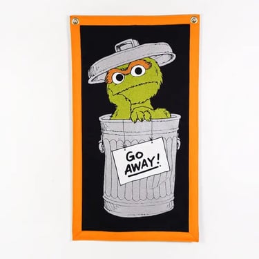 Oscar the Grouch Camp Flag