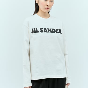 Jil Sander Women Logo Print Long-Sleeve T-Shirt