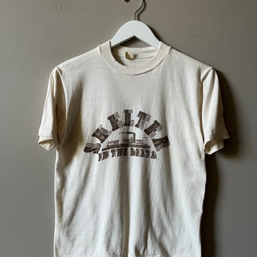1970s SHELTER IN THE DELTA CONCERT T SHIRT J.J CALE, MARY McGREARY, DON PRESTON