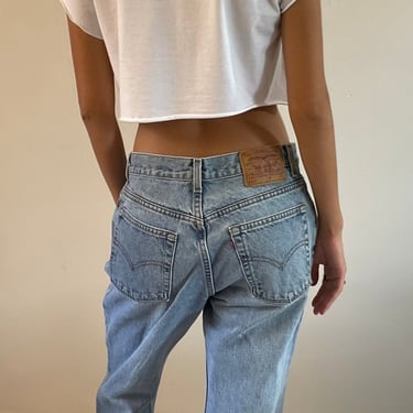 31 Levis 517 vintage faded jeans / vintage light wash faded high waisted zipper fly boyfriend baggy Levis 517 jeans USA | size 31 