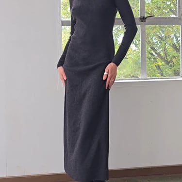 Grey Extrafine Merino Dress (M)