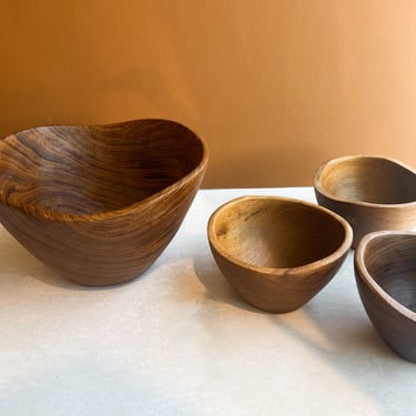 Wood Serving Bowl Set Of Four