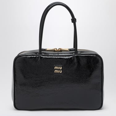 Miu Miu Black Beau Bag In Naplak Patent Leather Women