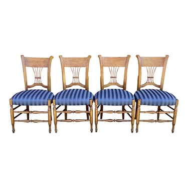 Country French Wheat Back Dining Chairs - Set of 4 