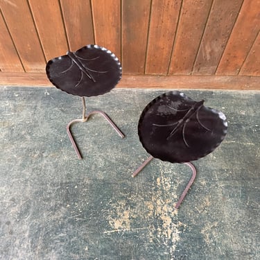Antique Salterini Lily Pad Tables Mid Century French Garden Table Table Industrial Table Side Table Metal Table Vintage Mid-Century 