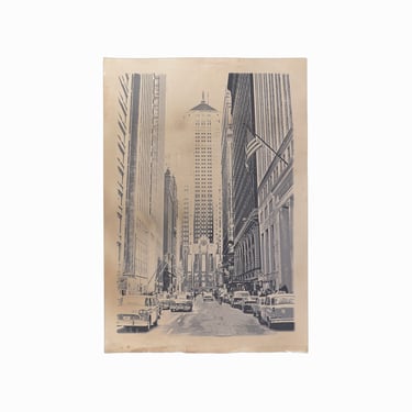 Vintage Serigraph on Paper New York Screen Print 