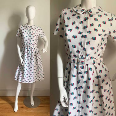 1960s McMullen Cotton Floral Dress 