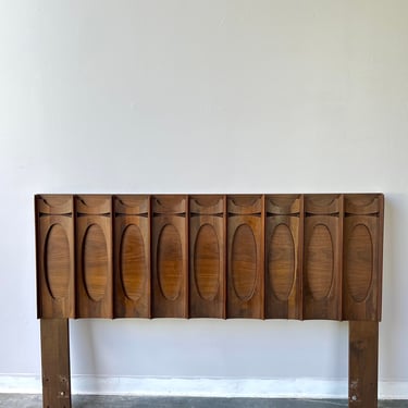 MCM Brutalist style Tobago queen size headboard 