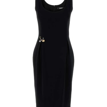 Versace Women Black Stretch Cady Dress