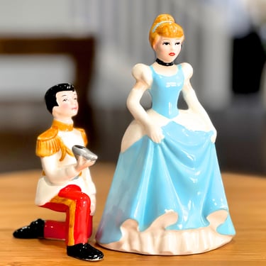 VINTAGE: Cinderella & Prince Charming Figurines - Disney Productions Japan - Collectible Figurines  -Disney Princess Keepsake - SKU 00035290 