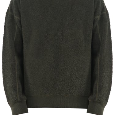 Ten C Men Military Green Reversible Sweater