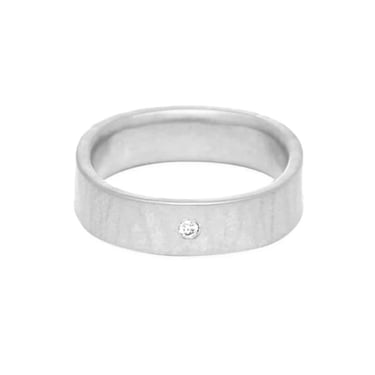 Colleen Mauer Designs | Stacking Ring | 5mm + Diamond