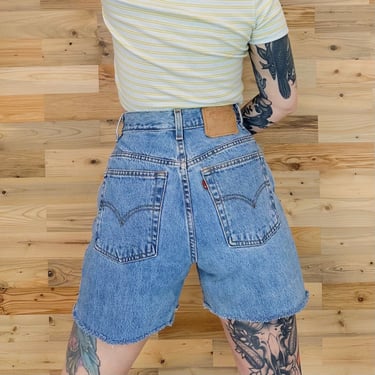 Levi's 550 Vintage Jean Cut off Shorts / Size 28 