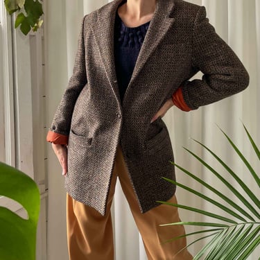 80s Tweed Wool Blazer