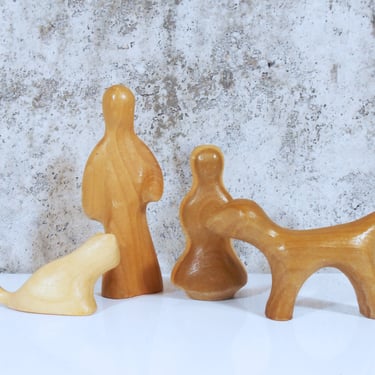 Antonio Vitali Carved Playforms Family Figures for Creative Playthings 