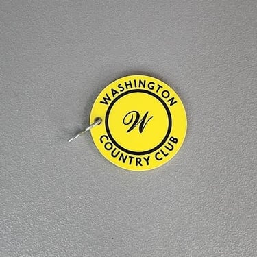 Vintage Washington Country Club Member Tag 