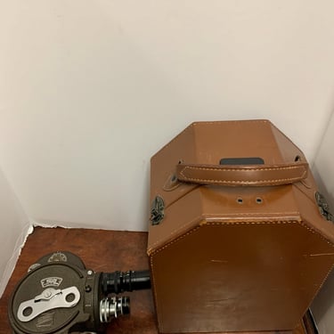 1930s Bell and Howell Filmo 16mm Movie Camera with Box and Accessories 