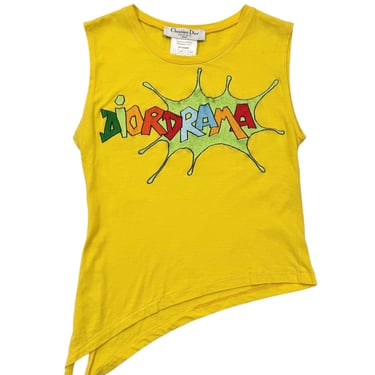 Dior Yellow ‘Diordrama’ Tie Top