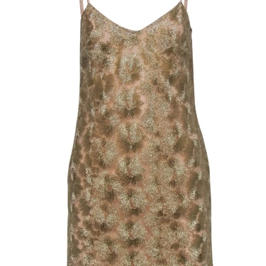 Trina Turk - Embroidered Gilded Flower Sheath Dress Sz 2