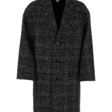 Bottega Veneta Men Embroidered Wool Blend Coat