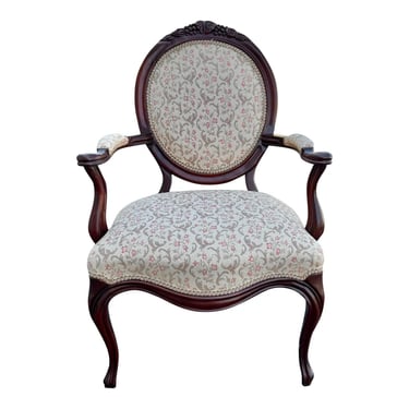 Vintage 1940’s Victorian Style Mahogany Ladies Chair 