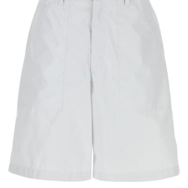Prada Man White Nylon Blend Bermuda Shorts
