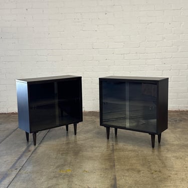 Mid Century Cabinets in Expresso - Pair 