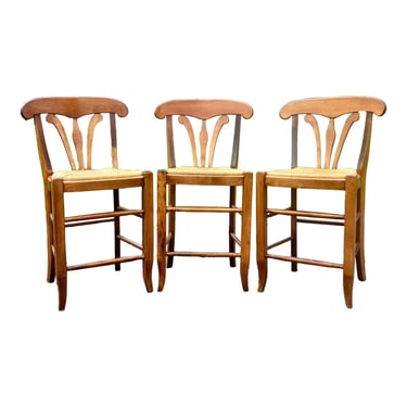 Nichols & Stone Country Manor Counter Stools - Set of 3 
