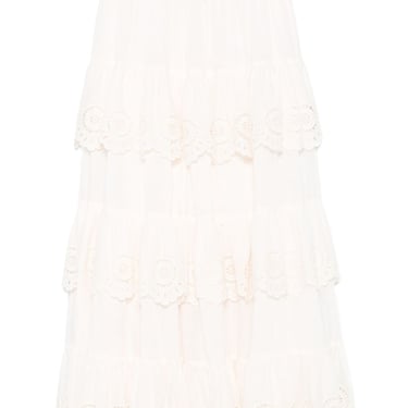 Zimmermann Women Lucky Embroidered Midi Skirt