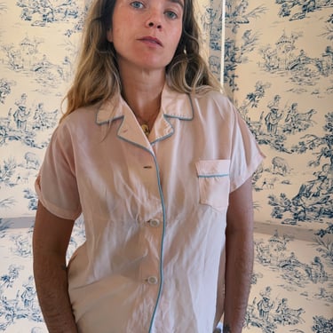 Vintage Silk PJ Top