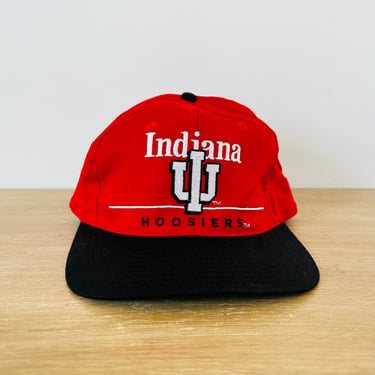 Vintage 1990s Indiana Hoosiers Indiana University Snapback Hat 