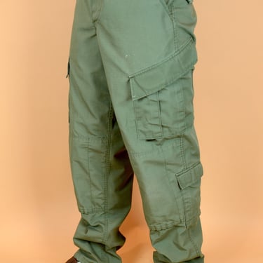 Reclaimed Tactical Green Cargo Adjustable Pants Trousers 32x33 33x33 34x33 35x33 36x33 32x34 33x34 34x34 35x34 36x34 