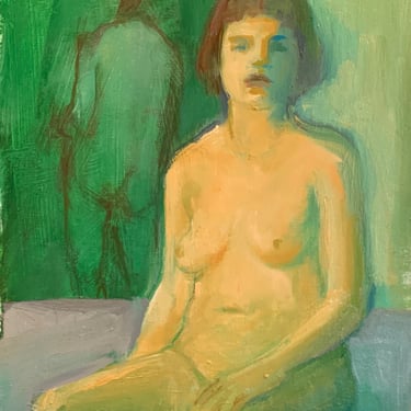 Original Oil Painting - Nude - Figure Study - Female Nude - Erotic - Small Painting - Fine Art Nude - One of a Kind 