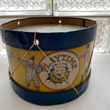 J. Chein Circus Drum, Circus Lovers, Circus Display, Tin Litho, Toy Drum, Cool Graphics, Vintage 