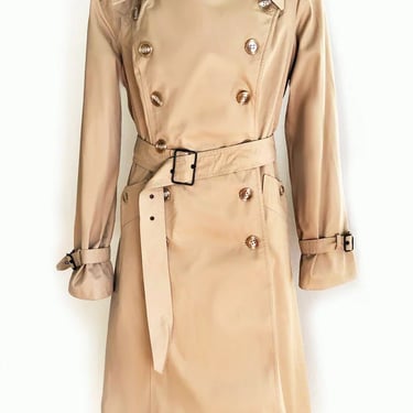 Vintage Trench Coat 1970's Double Breasted Fox Run | Boutique 369