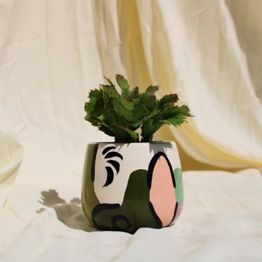 Round Planter Pot | Ceramic | Design: Mega 