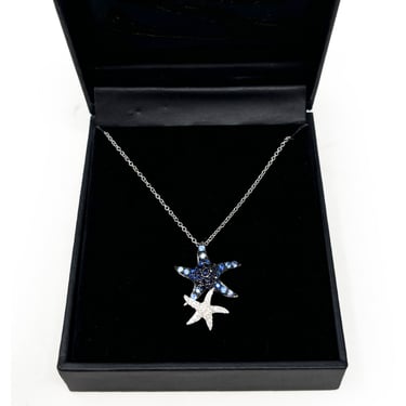 EFFY Sapphire Starfish Necklace