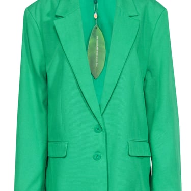 Farm - Green Oversized Cotton Blend Blazer Sz L