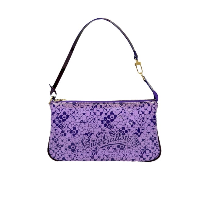 Louis Vuitton Purple Murakami Shoulder Bag