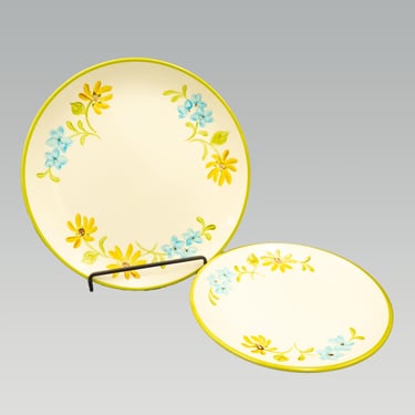 Franciscan Daisy Dinner Plate or Salad Plate | Vintage California Pottery Mid Century Modern Dinnerware 1960s Tableware 