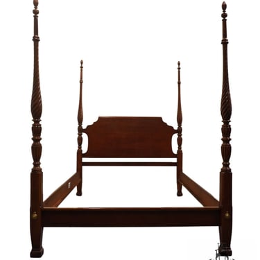 LEXINGTON FURNITURE Solid Cherry Traditional Chippendale Style Queen Size Four Poster Bed 490-173 