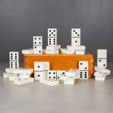 Early 20th c. Bakelite Dominoes Set c.1930