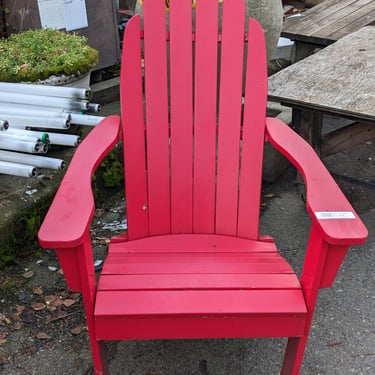 Red Adirondack Chair