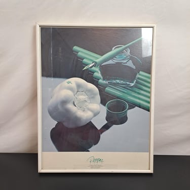 Vintage 80s Peter Chou "Pepper" Still Life Print 