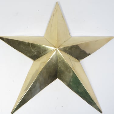 Vintage Brass Star - Small Brass Wall Decor Star 