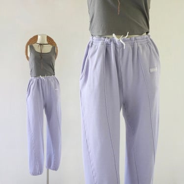 wilson lavender joggers - see details - 26-32 -vintage 90s womens size small athletic casual running gym purple sweats sweatpants pants 