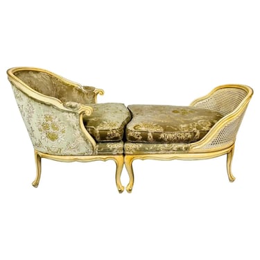 Louis XV Style Duchesse Brisee Chaise Lounge 