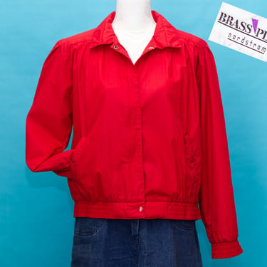 Vintage 1980s Red Brass Plum Jacket | Medium | 4 